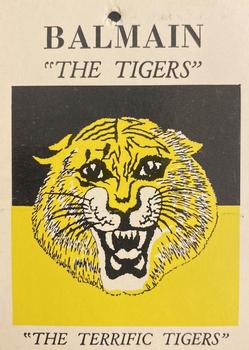 1968 Scanlens Series 2 - Team Emblems #NNO Balmain Tigers Front